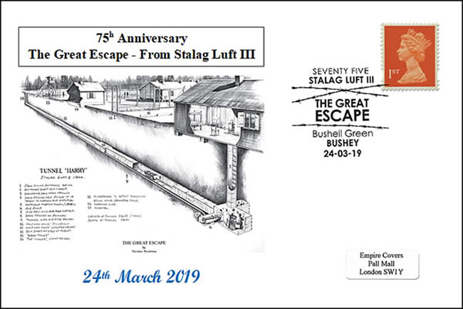 oblitération britannisue The Great Escape