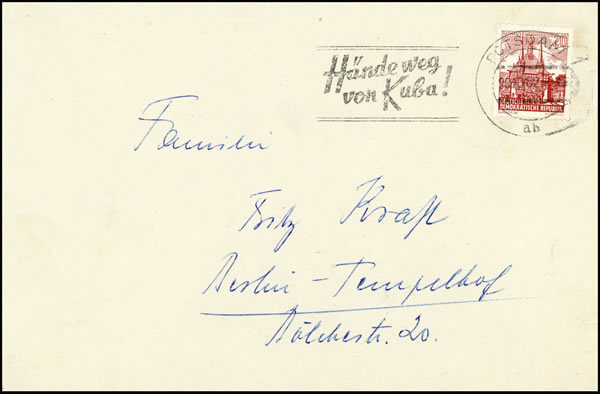 OMEC Hande Weg von Kuba Postsdam