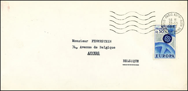 dernier jour d'utilisation de l'oblitération mécanique de l'OTAN à Paris