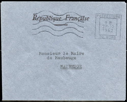 OMEC vote 1962 Préfecture du Nord flamme à gauche