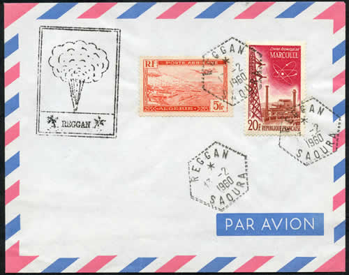 Enveloppe philatélique 1er essai nucléaire