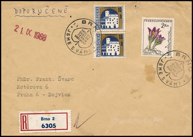 Slogan de support au Printemps de Prague lors de l'invasion de la Tchecoslovaquie