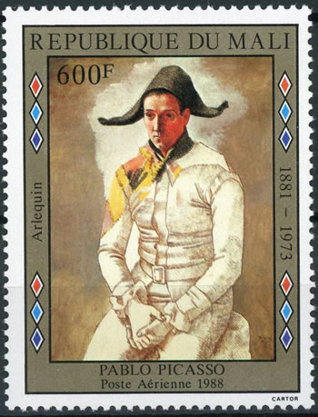 Arlequin par Pablo Picasso