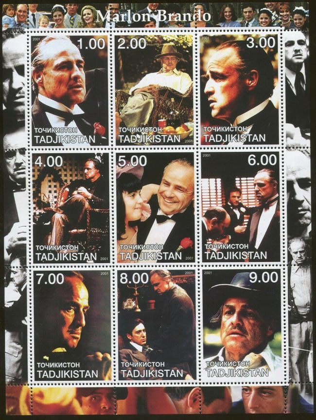 Bloc du tadjikistan consacré au film Le Parrain