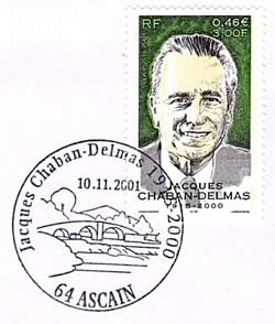 Oblitération temporaire Ascain