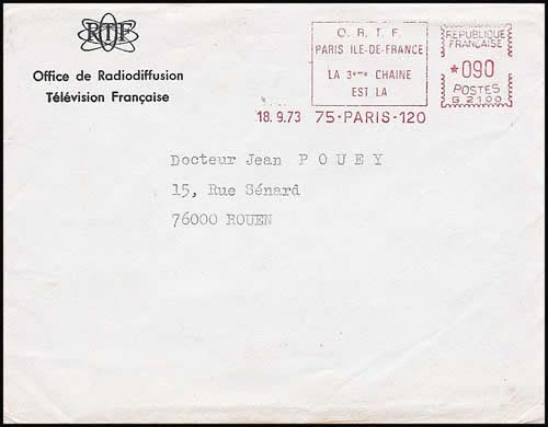 EMA de l'ORTF pour la 3ème chaie de télévision