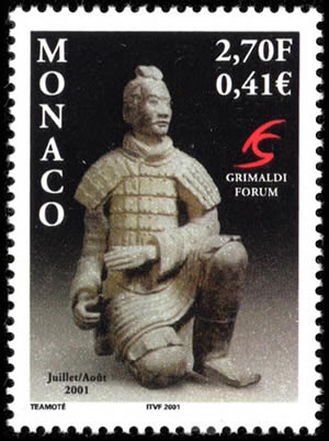 Exposition Guerriers d'Argile à Monaco