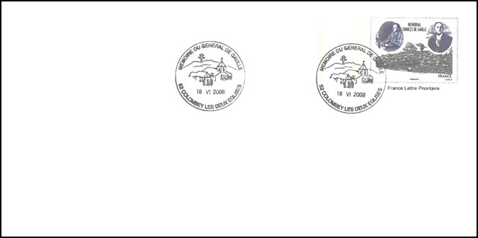 PAP du mémorial oblitéré 18/6/2008