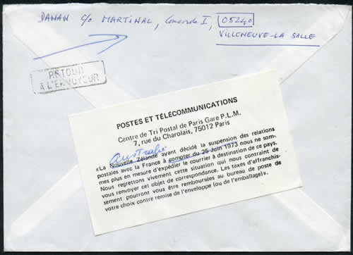 papillon de retour à cause des essais nucléires