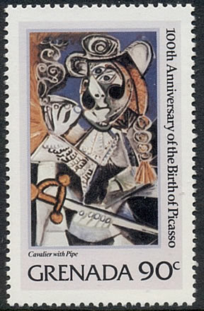 Tableau Cavalier à la Pipe par Picasso