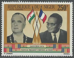 Voyage Georges Pompidou au Niger