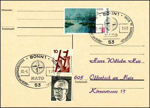 Réunion de l'OTAN à Bonn 1972