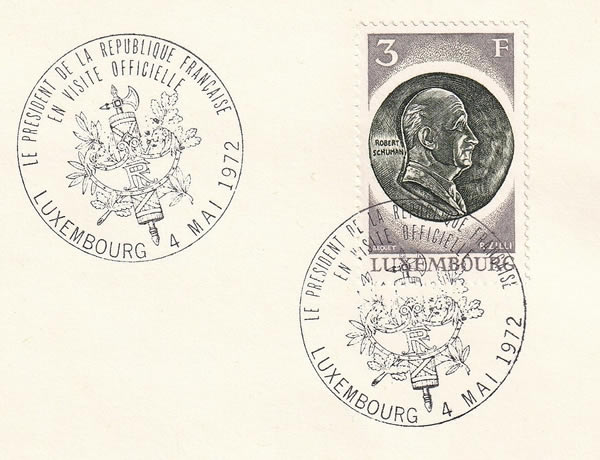 Visite du Président Pompidou au Luxembourg