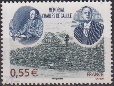 Vue aérienne du mémorial de Colombey