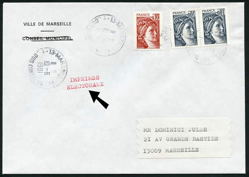 législatives Courrier électoral