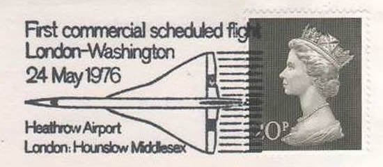 1er vol Londres Washington