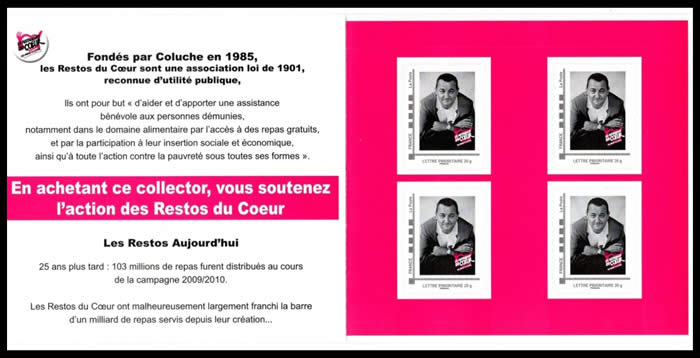 Collector timbres Coluche