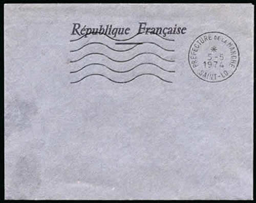 Enveloppe de vote élection Giscard d'Estaing