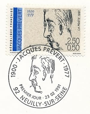 FDC Jacques Prévert