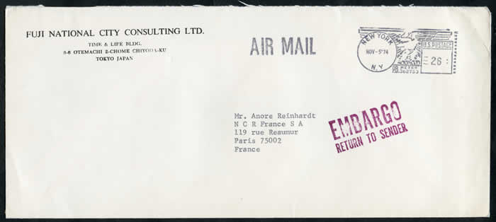 retour à l'envoyeur US