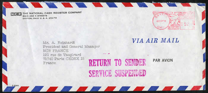 retour à l'envoyeur des US