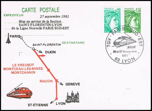 Inauguration du TGV paris Lyon