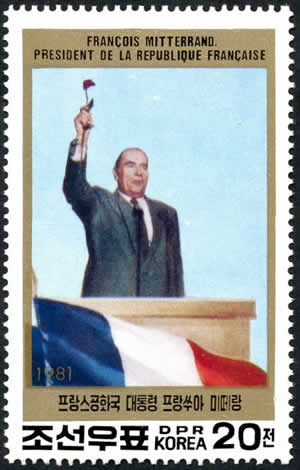 Mitterrand et la rose