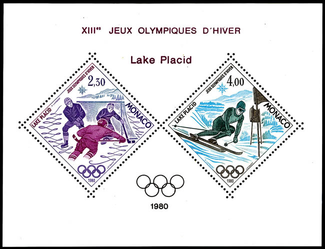 JO Lake Placid bloc de Monaco