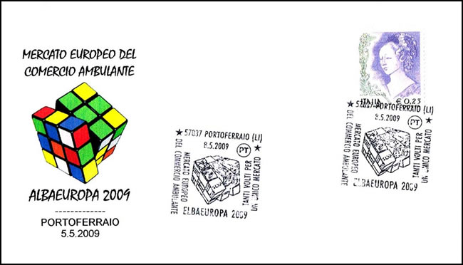 Commerce ambulant vendant le Rubik's cube