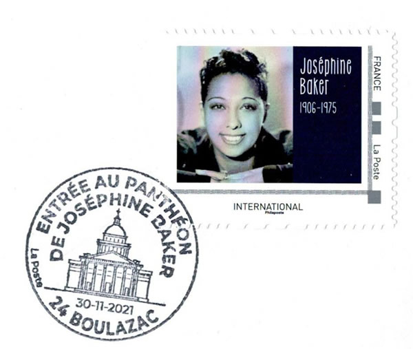 oblitération Josephine Baker Panthéon