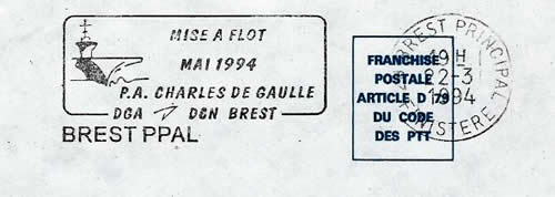 mise à flots du charles de gaulle.