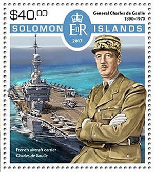 Porte-avions Charles de Gaulle îles Salomon