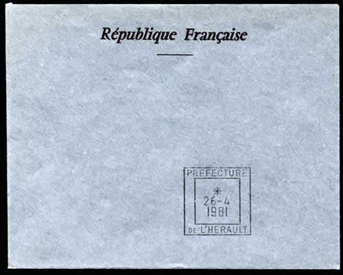 Présidentielles 1981 Préfecture de l'Hérault