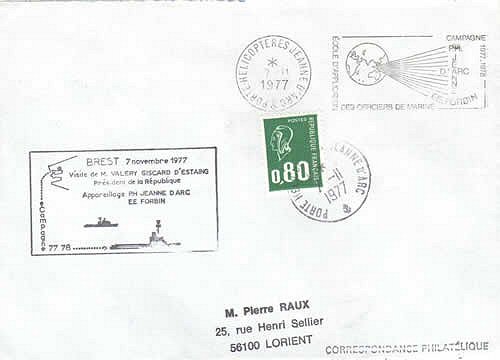 Visite du Président à la Jeanne d'Arc