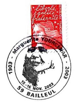 Oblitération Temporaire Marguerite de Yourcenar