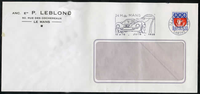 OMEC 24 h du Mans sur lettre