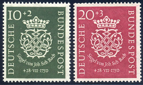 1ère émission avec légende Bundespost