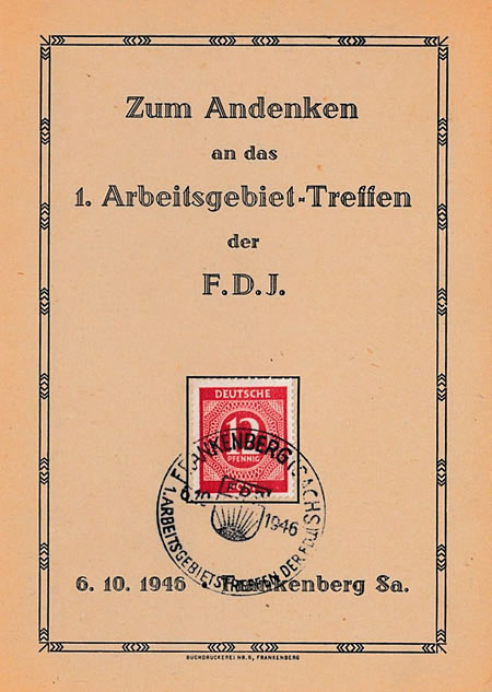 1ère réunion de travail de la FDJ 1946
