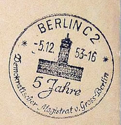 5ème anniversaire du Demokratisher Magistrat de Berlin