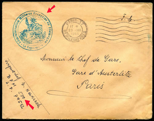 Lettre administration militaire française en Allemagne