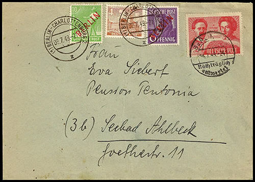 Double affranchissement Berlin Albeck