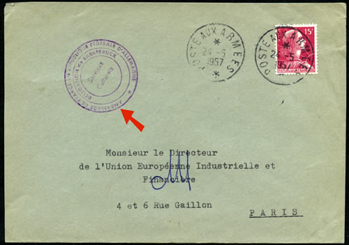 Lettre de l'Ambassade de France à Bonn