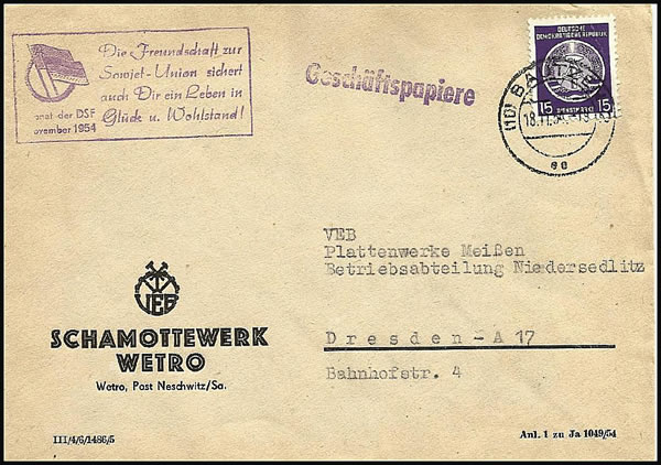 Amitié germano-sovietique griffe de Bautzen