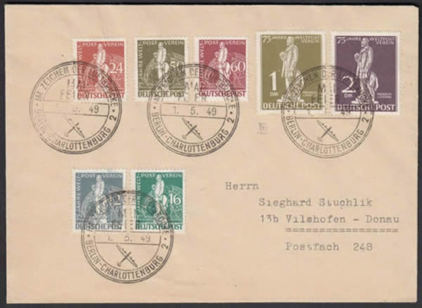 Oblitération du 1/5/49 Foire de Berlin