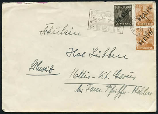 Lettre de Berlin pour la Suisse