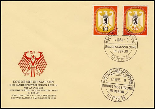 Réunion du Bundestag à Berlin 1955