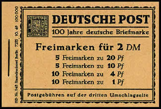 carnet timbres monuments berlin