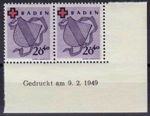 Coin daté Bade Croix-Rouge