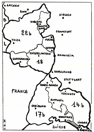 Codes postaux de la zone française