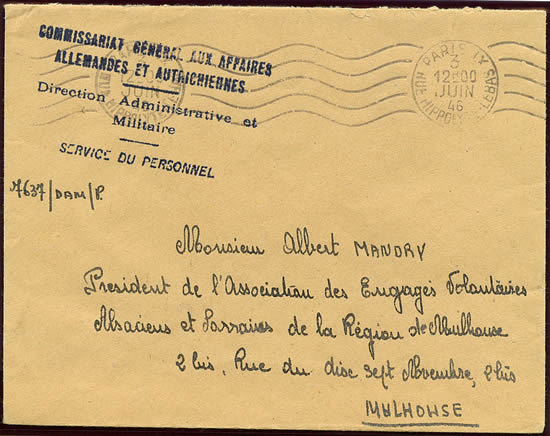 Commissariat aux Affaires Allemandes et Autrichiennes